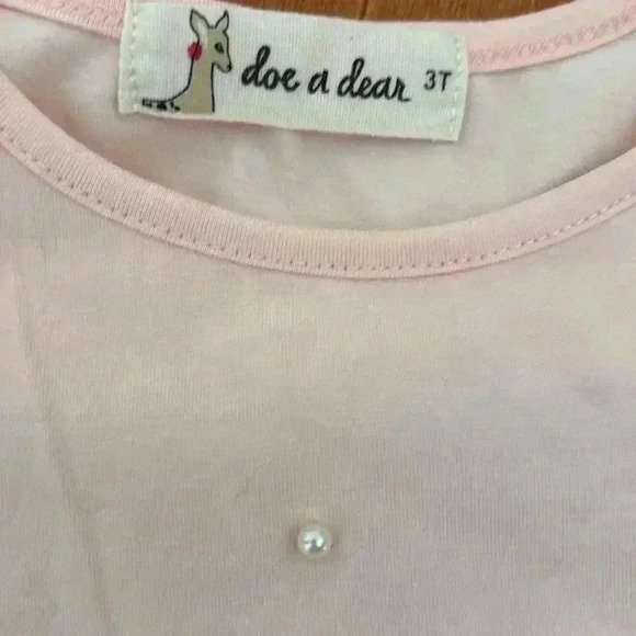 Beautiful Doe a Dear Light Pink Bunny Tee - Picture 3 of 4